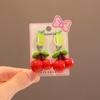 Clip para oreja para niños Nuevo estilo luminoso lindo caricatura agujero para la oreja Pendientes de princesa pendientes personalizados accesorios para pendientes de niña