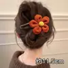 Pinza de pelo elegante para mujer, pinza de torsión de alta gama para la parte posterior de la cabeza, pasador floral, accesorio para el cabello, pinza de pico de pato