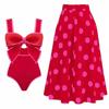 Sudeste Asiático Falda Redonda de Lazo Europea y Americana Comercio Exterior Mono Conservador Cubre Vientre Delgado Falda Sexy Falda de Playa Traje de Baño Mujer