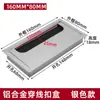 Caixa de Entrada de Cabos para Mesa de Computador Liga de Alumínio Tampa de Furo de Cabo para Rack de TV Decoração de Mesa Quadrada para Furo de Cabo