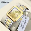 Reloj Chenxi para hombre y mujer, reloj de cuarzo, impermeable, de moda, reloj de pulsera para pareja, reloj de pareja de negocios, luminoso, impermeable, al por mayor
