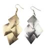 Brincos da moda europeia e americana punk rock diamante folhas foscas brincos de borla fabricantes de brincos de personalidade atacado