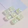 Cadena para Teléfono Haijia Chapada con Patrón Colorido de Trébol de Cuatro Hojas y Cuentas Materiales para Manualidades Piezas Pequeñas Decorativas ABS