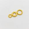 Anillo de pigmento de oro mate de 18 quilates Anillo Xiangyun Qiankun pulsera de cuerda DIY collar pulsera anillo conector trenzado accesorios