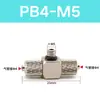 Accesorios de Conexión Rápida Neumáticos Miniatura de Barbilla PC4-M3 M4 PL6-M5 Rosca de Manguera de Aire Recto Codo