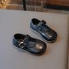 Zapatos de Cuero para Niñas 2025 Otoño Nueva Moda Infantil Fáciles de Combinar Zapatos para Niñas Pequeñas Estilo Coreano Cuadros Suela Suave Zapatos de Princesa