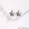 Pingente em Forma de Estrela Colorido Pintado de Liga Metálica para Corrente de Celular DIY Bolsa Bolsa Colar Materiais