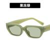 2022 nuevos lentes de sol de moda ins de montura pequeña europeos y americanos lentes de sol cuadrados transfronterizos lentes de sol para fotos callejeras color caramelo