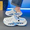 Nuevos Zuecos de Verano para Hombre 2026 Calzado Exterior Suela Suave Cómodo Transpirable Zapatos de Playa Pantuflas de Punta Cerrada