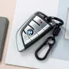 Llavero de resorte Marcoon con mosquetón de doble apertura, colgante para mochila de estudiante, gancho portátil anti-pérdida para llaves de coche