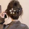 2026 nuevos y elegantes pasadores de pelo de color café al por mayor, pinzas de pico de pato de alta gama para la parte posterior de la cabeza, accesorios para el cabello lindos y dulces para mujeres