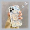 Amazon Explosiones Borde Torcido Pintura al Óleo Flor Adecuado para Funda de Teléfono iPhone16 Apple 15promax Blu-ray 14