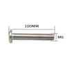 Fábrica fuente hierro galvanizado perno de cabeza plana herrajes para muebles accesorios conector cabeza grande plana cabeza hexagonal tornillo