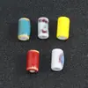 Acessórios para joias DIY tubo com contas feitas à mão contas soltas estilo retrô tubo pequeno fino contas de cerâmica acessórios para pulseira atacado