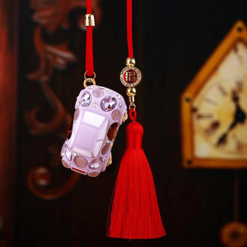 招财车挂甲壳虫紫色