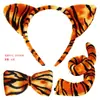 Fornecimento Exclusivo Transfronteiriço da Amazon de Tiaras de Animal para Halloween, Presilhas de Cabelo de Pelúcia com Orelhas de Tigre e Leopardo para Crianças, Novo Modelo 2026