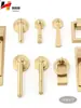 Manija Moderna Simple para Puerta de Gabinete Latón Dorado Cajón Armario Gabinete de Pared Gabinete de Cocina Zapatero Manija de Agujero Único de Lujo Ligero