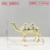 Adornos metálicos huecos creativos de animales (tigre, tapir, gato, caballo) de lujo ligero nórdico para la entrada de la sala de estar, decoración suave, accesorios para el hogar