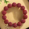 Diretamente do Fabricante: Coleção Completa de Pulseiras de Areia Dourada Púrpura e Cinábrio, Pulseiras do Ano Zodiacal para Homens e Mulheres, Joias de Buda Zodiacal, Atacado