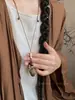 Nuevo Colgante de Bellota Estilo Chino Collar Largo para Mujer en Verano con Falda Suéter de Cuello Halter Cadena Accesorios Decorativos Antiguos Retro