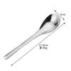 Colher de Aço Inoxidável 304 Colher de Fundo Redondo Colher Yuanbao Colher Doméstica Colher Infantil Colher Pequena Colher de Sopa Colher de Fundo Plano