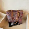Nova Bolsa Floral 2026 para Mulheres, Grande Capacidade, Versátil, Bolsa de Trabalho da Moda, Estilo Chinês Elegante, Bolsa Tote Tendência para Sair