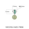 2021 novo moderno feminino S925 prata esterlina Hetian jade conjunto corrente estilo palácio elegante elegante antigo ouro pingente colar