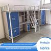 Cama de Ferro para Dormitório de Fábrica Personalizada Cama Superior para Estudante e Cama com Mesa Inferior com Guarda-Roupa Mesa Cama Alta e Baixa Apartamento Escolar Cama Beliche