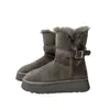 Primer Encuentro Ji Dos Usos Botas de Nieve Mujer 2026 Nuevo Invierno Suela Gruesa Más Terciopelo Engrosado Versátil Zapatos de Algodón Cálidos Nieve Algodón