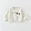 Conjunto casual de otoño e invierno para niños y niñas, bebé súper lindo, sudadera de manga larga con forro polar, pantalones de sudadera, conjunto de dos piezas