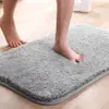Felpudo de entrada al por mayor alfombra de felpa alta engrosada felpudo para puerta de cocina baño alfombrilla antideslizante para baño alfombrilla absorbente para pies