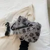 Bolso Peludo de Comercio Exterior para Mujer Otoño e Invierno Peludo de Gama Alta Bolso de Axila de Moda Versátil Bolso Cruzado de Hombro de Felpa