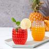 Vaso de Vino de Piña Transparente para Mascotas de 12 oz Plástico de Grado Alimenticio Vaso de Vino Tinto con Forma de Huevo Gran Capacidad 360 ml Artículo Popular Transfronterizo