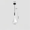 Luminária de Cabeceira Minimalista para Quarto Principal Lustre Pequeno Moderno Simples Celebridade da Internet Cabeça Única Bar Lustre de Linha Longa Nórdico Lustre de Restaurante