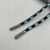 Cordões trançados coloridos para pingentes, cordões com revestimento de borracha para calças casuais, moletons e blusas de moletom, cordões com revestimento de poliéster para acessórios de vestuário