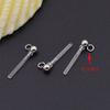 Acessórios para Brincos DIY Japoneses e Coreanos Pinos de Orelha de Resina Transparente com Pinos de Contas de Metal Acessórios para Piercing de Orelha