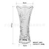Vaso de Vidro Ondulado Estilo Europeu Nutridor de Água Bambu Rico Arranjo de Flores Enfeites de Mesa Sala de Estar Corredor Narcisos Vaso Decorativo
