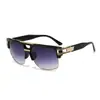 Gafas de Sol Steampunk de Doble Puente Retro para Hombre, Nuevas Gafas de Sol de Montura Grande Transfronterizas Europeas y Americanas, Gafas de Sol para Mujer, Personalidad