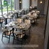 Sillas de comedor de lujo para restaurante buffet de hotel, sillas de ocio de alta gama para club, juegos de mesa y sillas para casa de té comercial y restaurante occidental