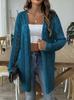 Cárdigan para Mujer 2024 Primavera y Otoño Transfronterizo Corte Europeo y Americano Tejido Calado Suéter Sin Botones Camisa de Aire Acondicionado Chaqueta Casual M691