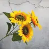 Decoración de Boda Ramo Accesorios Girasol Adornos para Sala de Estar Girasol Artificial Girasol de Tamaño Grande