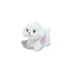 Muñeco Perro con Orejas Rosas Lindas Accesorios Lindos para Decoración de Casa de Muñecas DIY Adornos Pequeños para Coche Escritorio