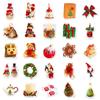 50 Navidad viento ins decoración fiesta de Navidad diy funda para teléfono móvil taza de té con leche pegatina impermeable para cuenta de mano