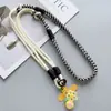 Nuevo Estilo Coreano Correa Larga Colorida para Teléfono Cruzado Correa de Bloqueo de Color Cordón Colgante Lindo para Mujeres