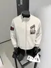 Chaqueta de piloto estilo americano de moda con bordado de parches, chaqueta de béisbol para hombre, corte holgado, versátil, primavera y otoño 2025