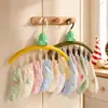 Colgador multifuncional tipo árbol de Navidad con múltiples clips para secar baberos y calcetines de bebé, organizador colgante y estante de almacenamiento