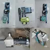 Línea de alimentación unidad principal del motor alimentador automático de pollos juego completo de accesorios línea de alimentación tolva del alimentador tubería de descarga polea motor