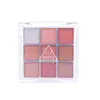 Paleta de Sombras Jaded de 9 Colores Ins Súper Caliente Polvo con Brillo Mate Perlado Color Tierra Maquillaje de Sombras de Nueve Colores Belleza Maquillaje