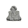 UNDREST Colete de Trabalho com Capuz Estilo Cityboy Japonês Masculino Colete Funcional para Exterior Jaqueta Estilo Camping MJ05