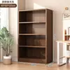 Estantería de esquina de madera maciza, Armario de almacenamiento de pie, Vitrina de pared para sala de estar, Estantería simple para estudiante en casa